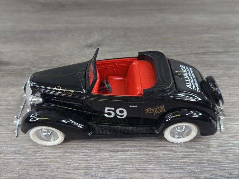 Dennis Setzer #59 Alliance Racing Team 1937 Chevy Cabriolet Bank, 1/25, Limited Edition, Certified #49/1250, SpecCast, Liberty Classics