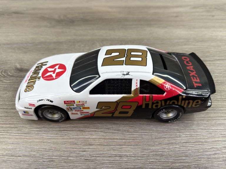 Davey Allison #28 Havoline Thunderbird Stock Car Bank, 1/24, Limited Edition, Racing Champions