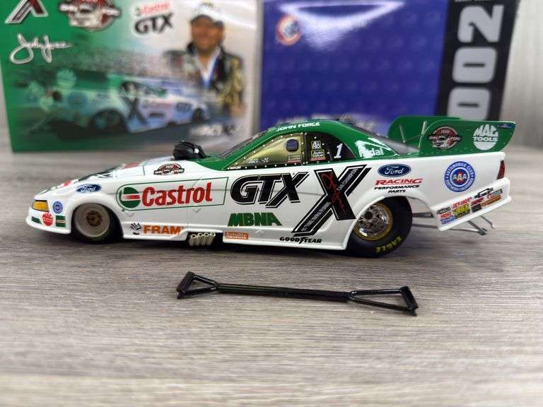 John Force Castrol GTX/100th Win 2002 Mustang Funny Car, 1/24, Limited Edition, Action 10th Anniversary