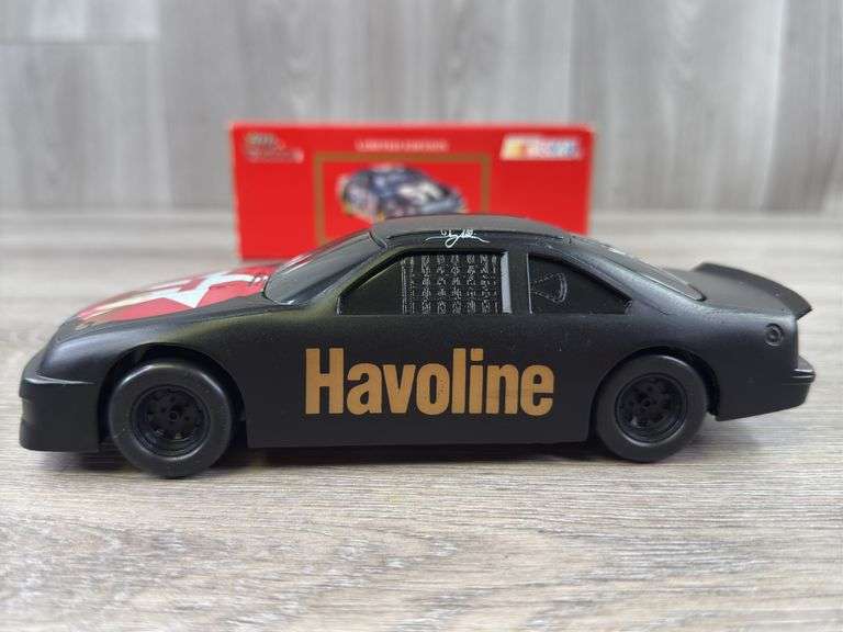 Davey Allison #28 Havoline In Memory Of Davey Ford Thunderbird Stock Car Bank, 1/24, Limited Edition, #2040/2800, Racing Champions