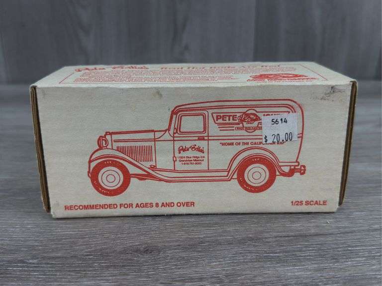 Pete & Jake’s Hot Rod Parts 1932 Ford Delivery Van Bank, 1/25, Model Series Issue #3, Ertl, Eastwood Automobilia