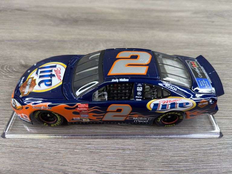 Rusty Wallace #2 Miller Lite/Harley Davidson 2002 Taurus Stock Car, 1/24, Limited Edition, Action 10th Anniversary