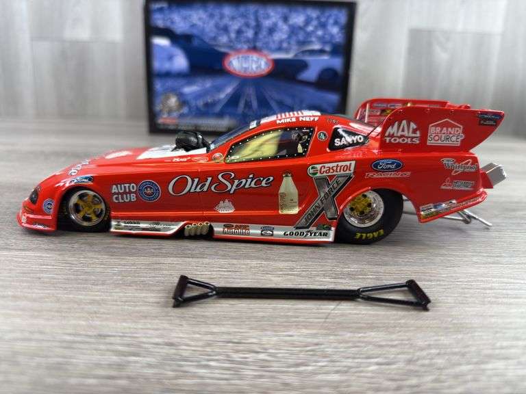 Mike Neff Old Spice 2008 Mustang Funny Car, 1/24, Limited Edition, 1 Of 942, Action