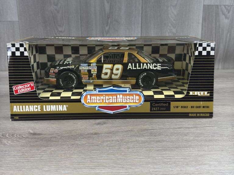Dennis Setzer #59 Alliance Lumina Stock Car, 1/18, Certified #2427/2502, Collector’s Edition, American Muscle, Ertl
