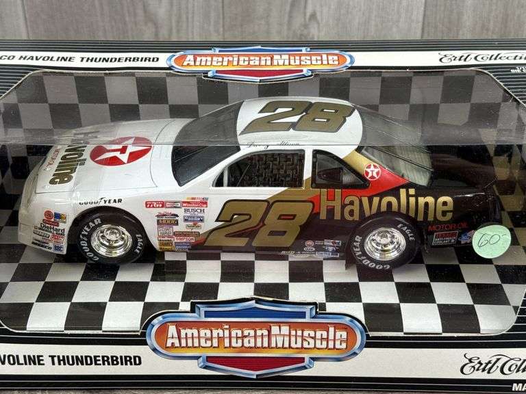 Davey Allison #28 Havoline Thunderbird Stock Car, 1/18, Collector’s Edition, American Muscle, Ertl Collectibles