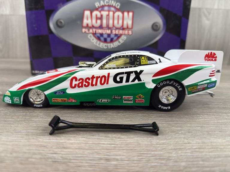 John Force Castrol GTX 1997 Mustang Funny Car, 1/24, Limited Edition, Racing Collectables Action Platinum Series