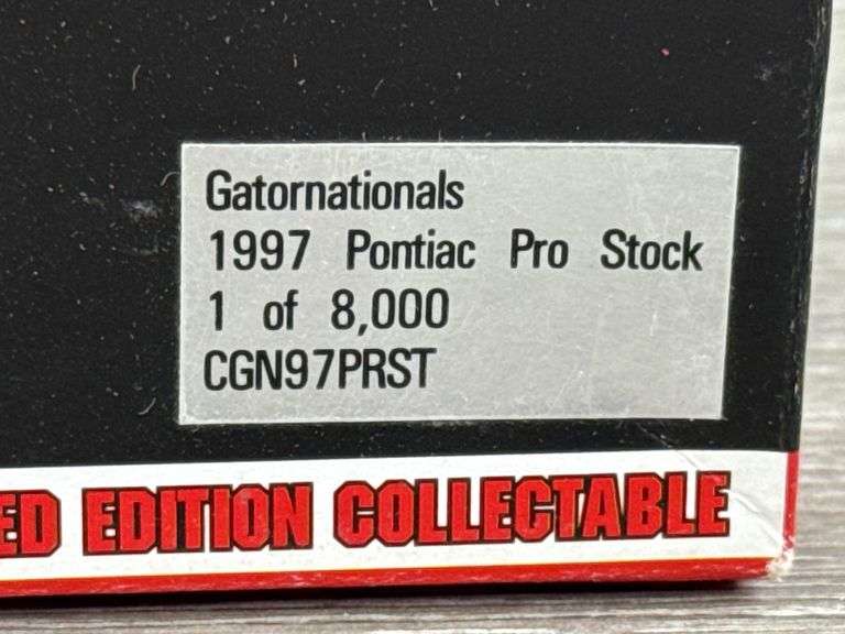 Gatornationals 28th Annual MAC Tools 1997 Pontiac Pro Stock, 1/24, Limited Edition, 1 Of 8000, Action