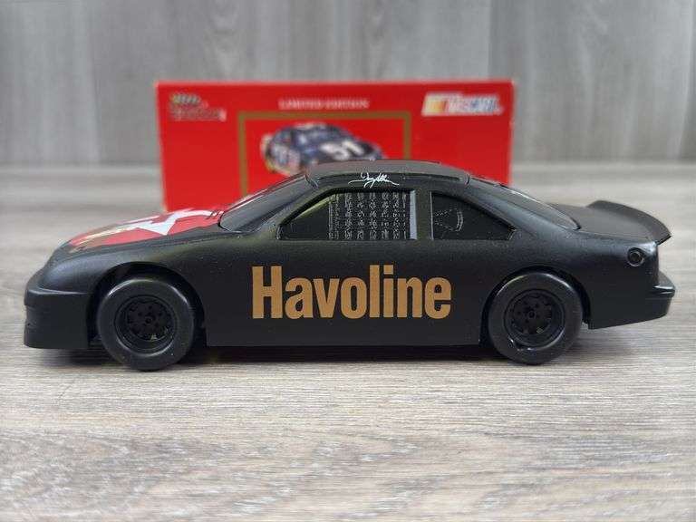 Davey Allison #28 Havoline In Memory Of Davey Ford Thunderbird Stock Car Bank, 1/24, Limited Edition, #1418/2800, Racing Champions