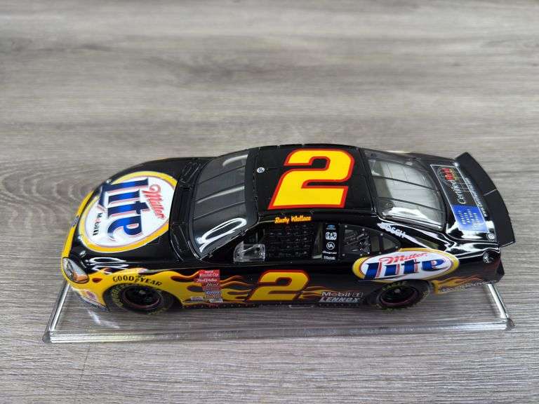 Rusty Wallace #2 Miller Lite Black 2002 Taurus Stock Car, 1/24, Limited Edition, 1 Of 8592, Action 10th Anniversary