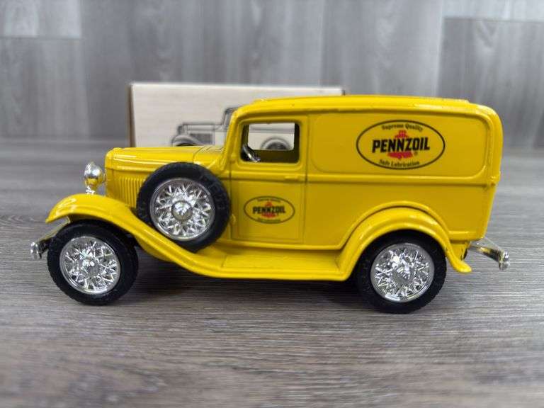 Pennzoil 1932 Ford Delivery Van Bank, 1/25, Ertl