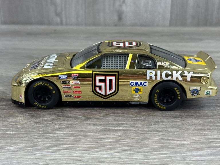 Ricky Craven #50 NASCAR Gold Monte Carlo Stock Car, 1/24, Anniversary Edition, #2224/2500, 50th NASCAR Anniversary, Commemorative Series, Racing Champions