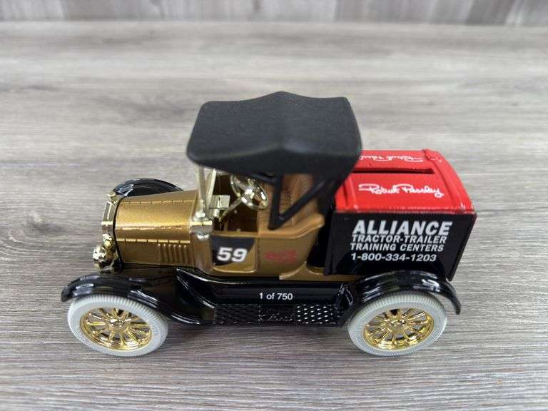 Robert Pressley #59 Alliance Racing Team 1918 Ford Runabout Bank, 1/25, 1 Of 750, Ertl