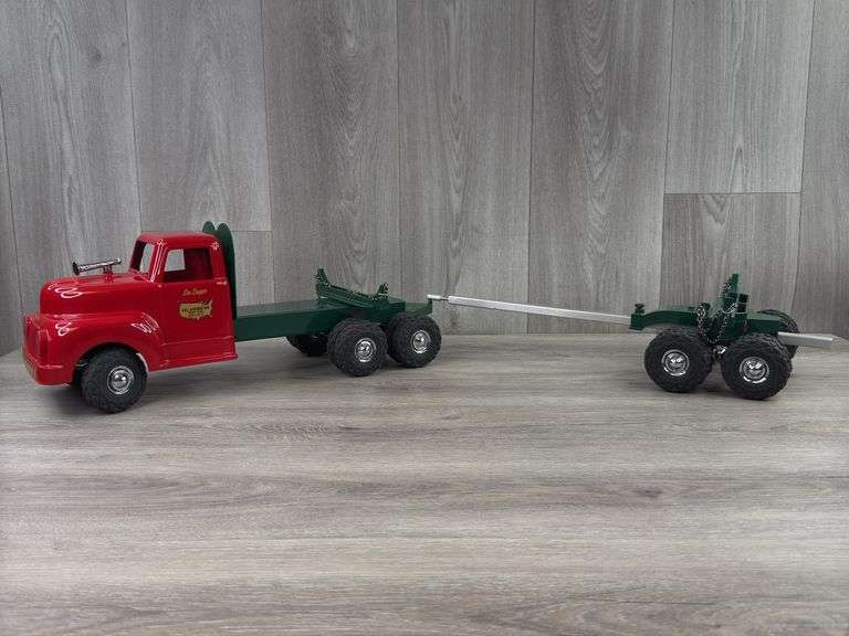 Lee Logger Timber Toter II Truck & Trailer, 41” Long, All American Toy Company