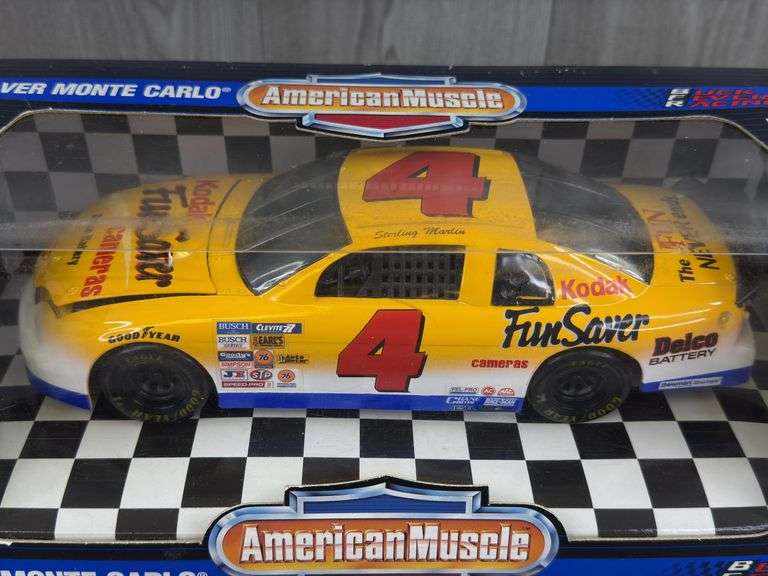 Sterling Marlin #4 Kodak Fun Saver Monte Carlo Stock Car, 1/18, Collector’s Edition, 1 Of 1250, American Muscle, Ertl Collectibles