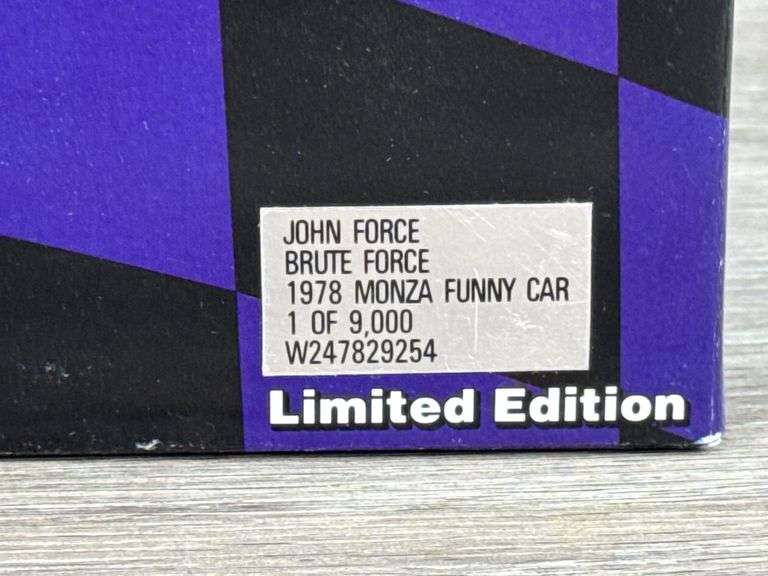 John Force Brute Force 1978 Monza Funny Car, 1/24, Limited Edition, 1 Of 9000, Racing Collectables Action Platinum Series