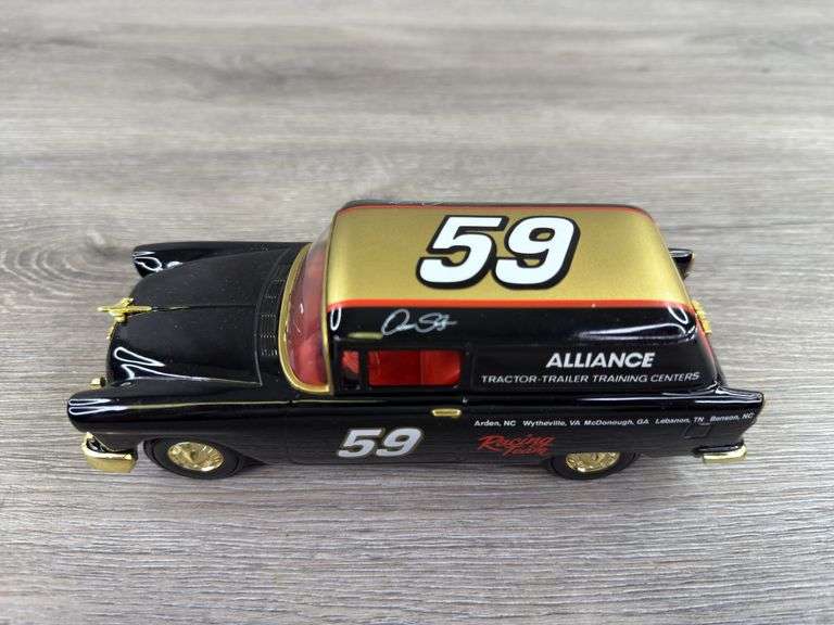 Dennis Setzer #59 Alliance Racing 1955 Chevrolet Delivery Coin Bank, 1/25, #324/1250, Limited Edition, Racing Champions