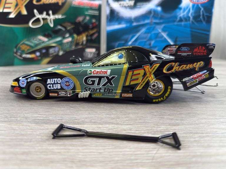 John Force Castrol GTX Start Up/13X Champion 2004 Mustang Funny Car, 1/24, Limited Edition, 1 Of 3900, Action