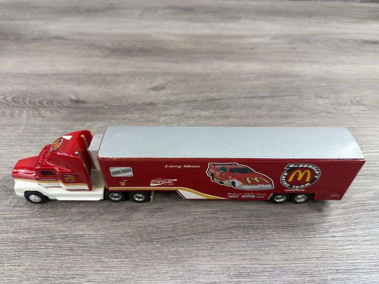 Cruz Pedregon McDonald’s Freightliner 120 Racing Team Transporter, 1/64, #2397/3000, Limited Edition, Collectors Model W/Certificate, Ertl