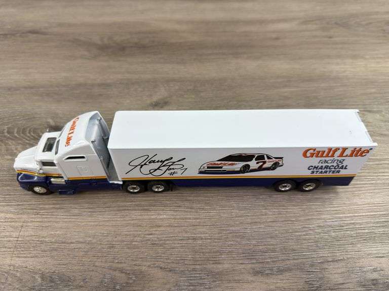Harry Gant #7 Gulf Lite Kenworth Racing Team Transporter, 1/64, Limited ...