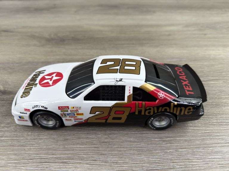 Davey Allison #28 Havoline Thunderbird Stock Car Bank, 1/24, Limited Edition, Racing Champions