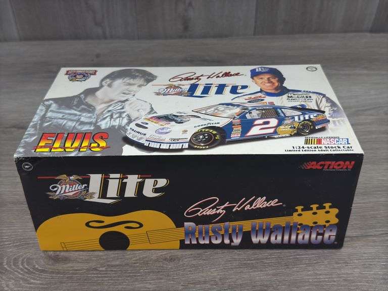 Rusty Wallace #2 Miller/Elvis 1998 Ford Taurus Stock Car, 1/24, Limited Edition, Racing Collectables Action Platinum Series