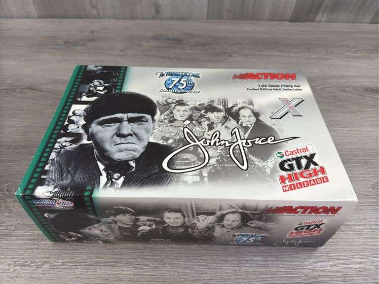 John Force Castrol GTX/3 Stooges 75th Anniversary 2003 Mustang Funny Car, 1/24, Limited Edition, Action