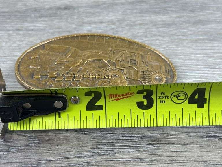 Kawasaki Belt Buckle, 3 1/2” W