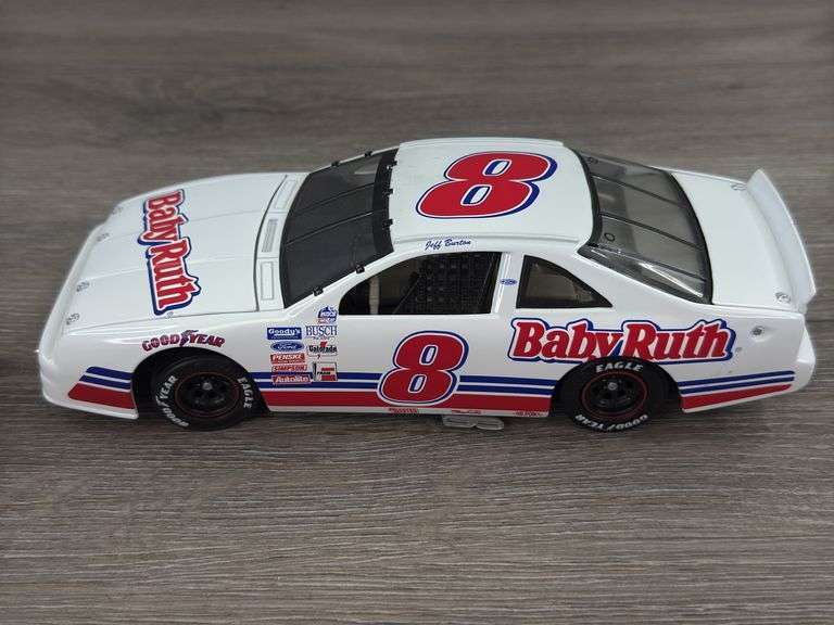 Jeff Burton #8 Baby Ruth 1990 Thunderbird Stock Car, 1/24, Limited Edition, 1 Of 8,004, Action