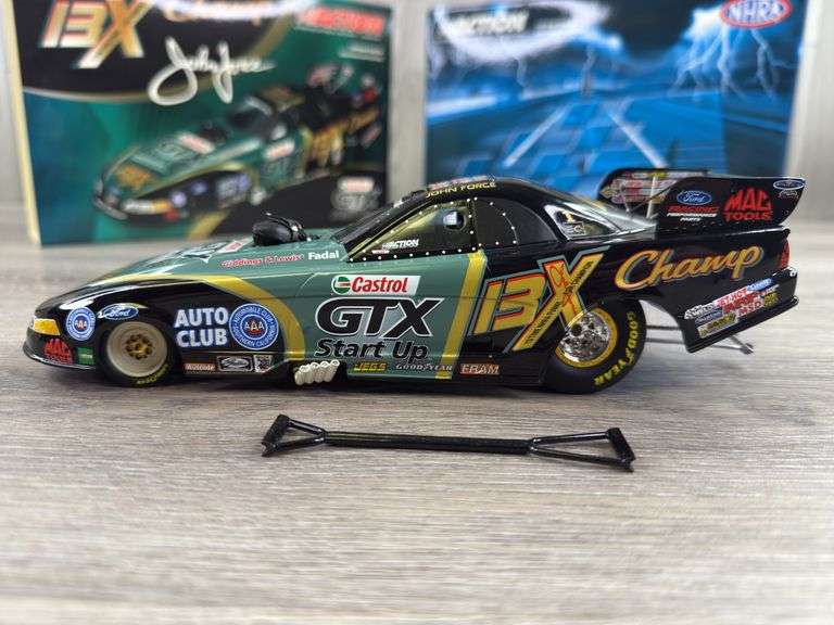 John Force Castrol GTX Start Up/13X Champion 2005 Mustang Funny Car, 1/24, Limited Edition, 1 Of 3900, Action