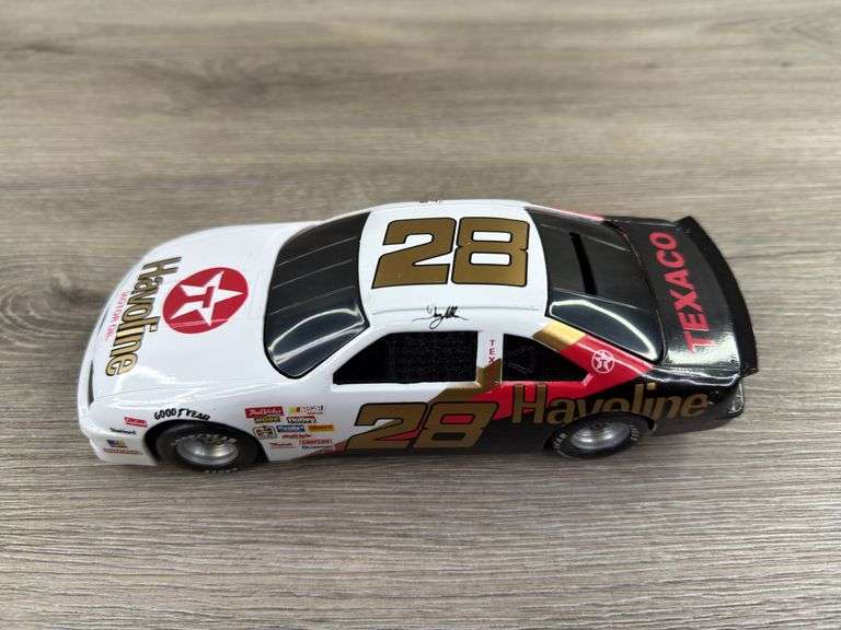 Davey Allison #28 Havoline Thunderbird Stock Car Bank, 1/24, Limited Edition, Racing Champions