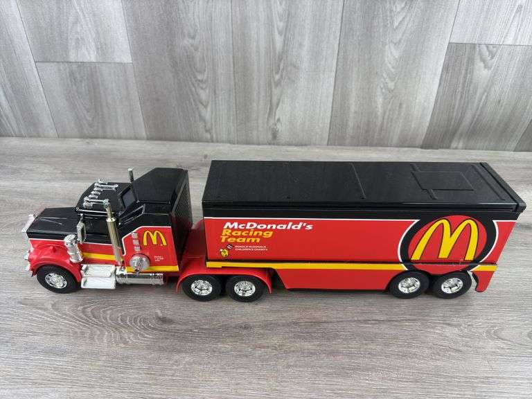 McDonald’s Racing Team Kenworth Tractor Trailer, 22 1/2” Long, Series I, 1 Of 288, Buddy L, Buttons Work
