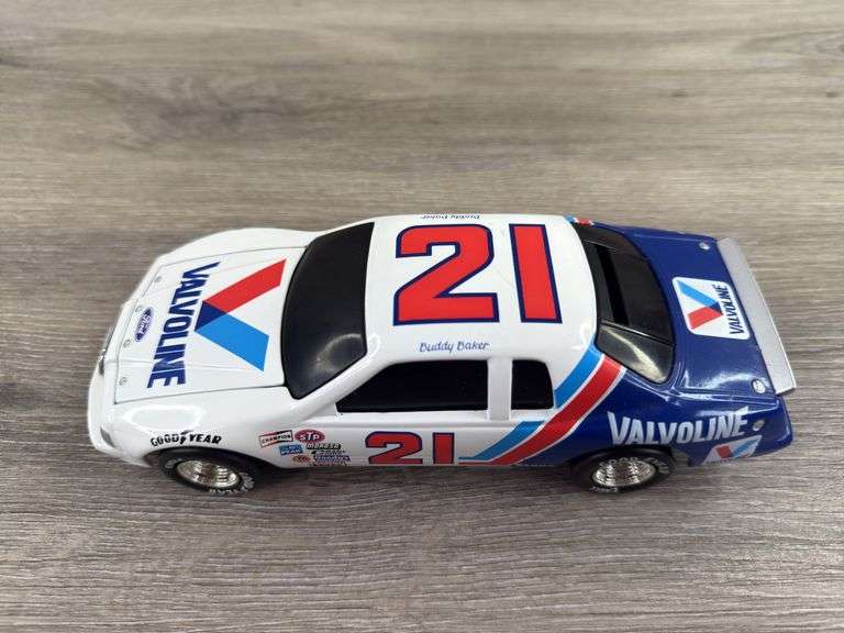 Buddy Baker #21 Valvoline Ford Thunderbird Stock Car Bank, 1/24, 1995 Limited Edition, 1 Of 5004, Racing Collectables Action Platinum Series