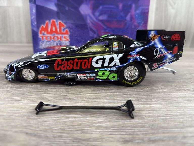 John Force Castrol GTX/9X Champion 2000 Mustang Funny Car, 1/24, MAC Tools Collector’s Club 2000, Limited Edition, 1 Of 3508, Action