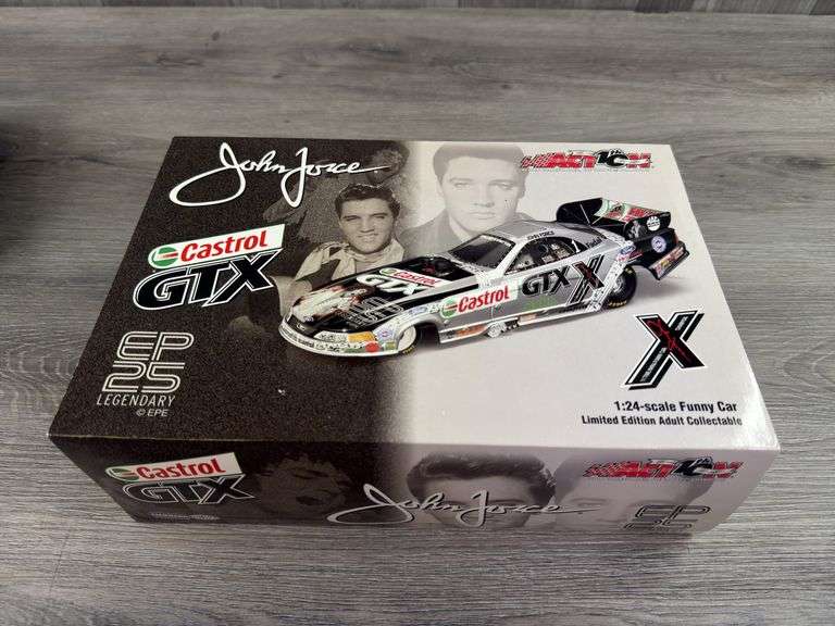 John Force Castrol GTX/Elvis 25th Anniversary 2002 Mustang Funny Car, 1/24, Limited Edition, Action 10th Anniversary