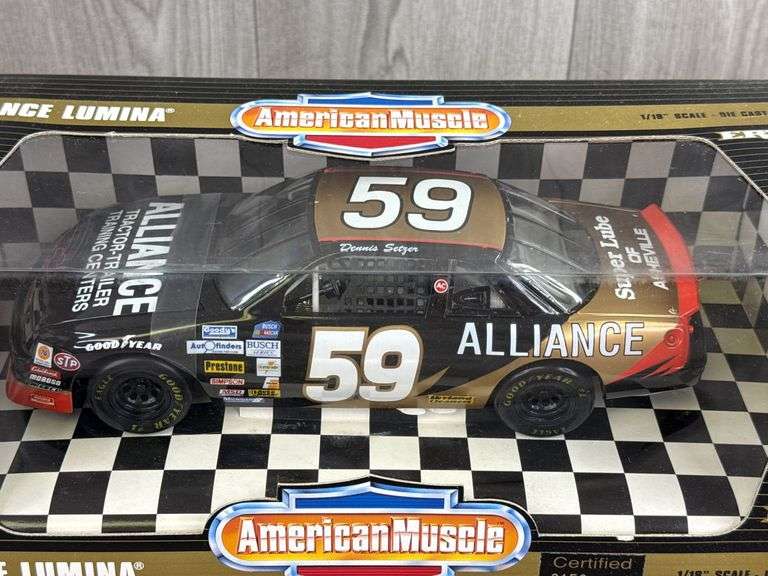 Dennis Setzer #59 Alliance Lumina Stock Car, 1/18, Collector’s Edition, Certified #153/3000, American Muscle, Ertl