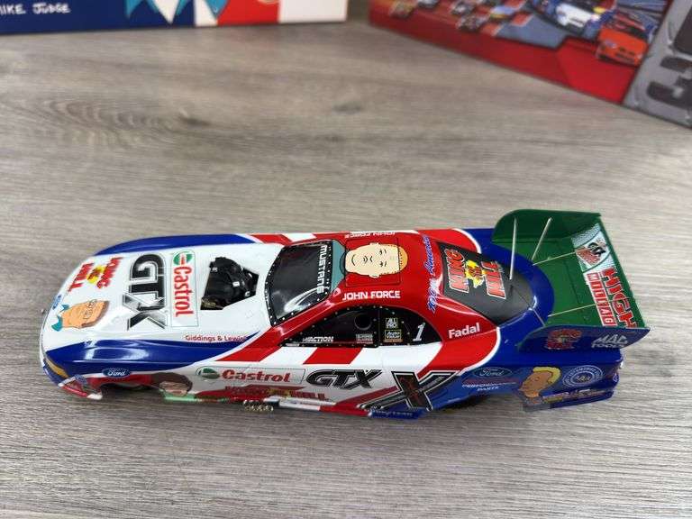 John Force Castrol GTX/King Of The Hill 2003 Mustang Funny Car, 1/24, Limited Edition, Action