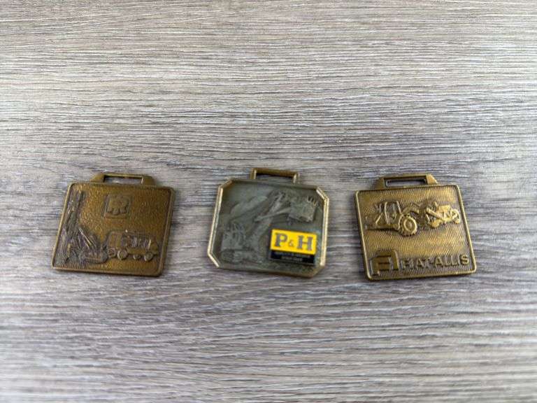 Ingersoll-Rand, FiatAllis & P&H Watch FOBs, 1 1/2” W