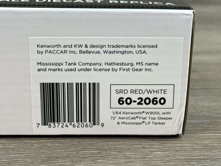 Kenworth W900L & Mississippi LP Tanker, 1/64, SRD Red/White