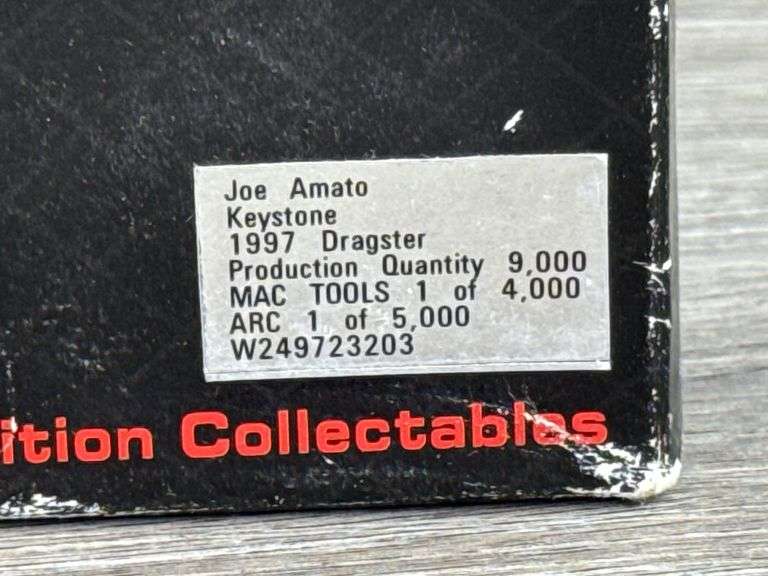 Joe Amato Keystone 1997 Top Fuel Dragster, 1/24, Limited Edition, 1 Of 9000, Action, Rear Parachutes Not Attached