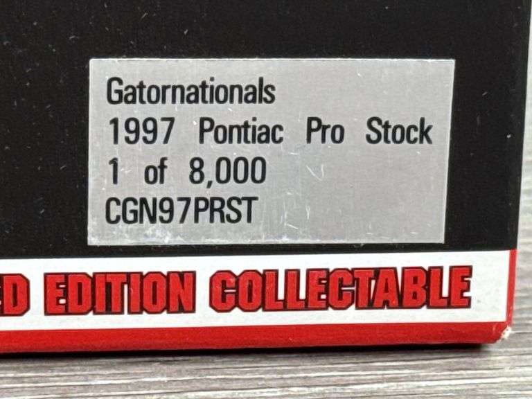 Gatornationals 28th Annual MAC Tools 1997 Pontiac Pro Stock, 1/24, Limited Edition, 1 Of 8000, Action