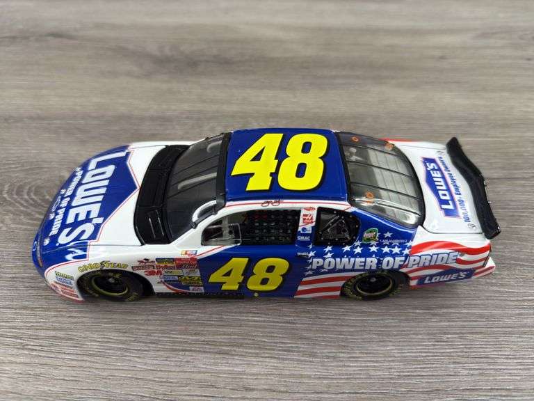 Jimmie Johnson #48 Lowe’s/Power Of Pride 2002 Monte Carlo Stock Car, 1/24, Limited Edition, Action 10th Anniversary