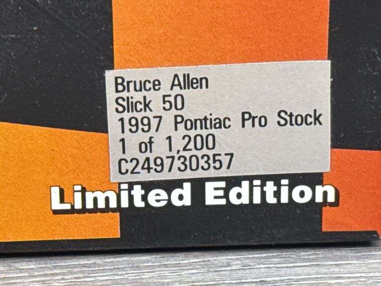 Bruce Allen Slick 50 1997 Pontiac Pro Stock, 1/24, Limited Edition, #582/1200, Action Racing Collectables Club Of America