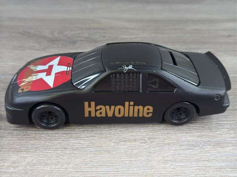 Davey Allison #28 Havoline In Memory Of Davey Ford Thunderbird Stock Car Bank, 1/24, Limited Edition, #2040/2800, Racing Champions