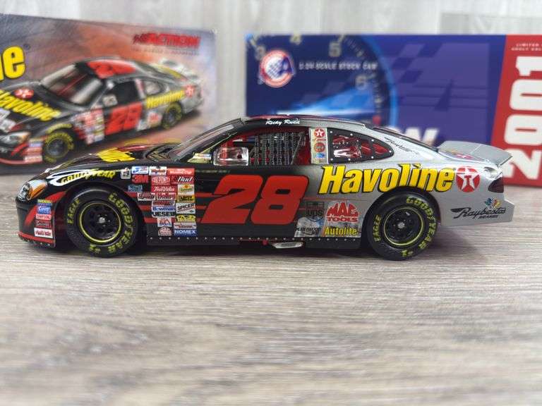 Ricky Rudd #28 Havoline/Bud Shootout 2001 Ford Taurus Stock Car, 1/24, Limited Edition, 1 Of 7824, Action