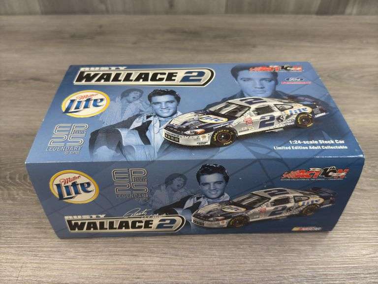 Rusty Wallace #2 Miller Lite/Elvis 25th Anniversary 2002 Taurus Stock Car, 1/24, Limited Edition, Action 10th Anniversary