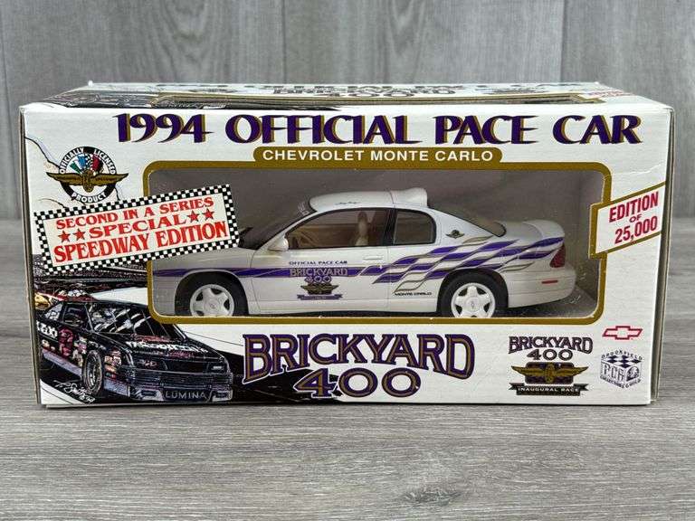 1994 Chevrolet Monte Carlo Brickyard 400 Official Pace Car, 1/24, 2nd In A Series, Certificate Of Authenticity, Official Speedway Edition, Tony George, Brookfield Collectors Guild