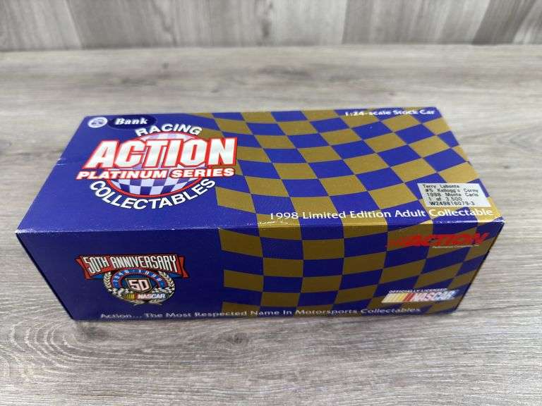 Terry Labonte #5 Kellogg’s Corny 1998 Monte Carlo Stock Car Bank, 1/24, Limited Edition, 1 Of 3500, Racing Collectables Action Platinum Series