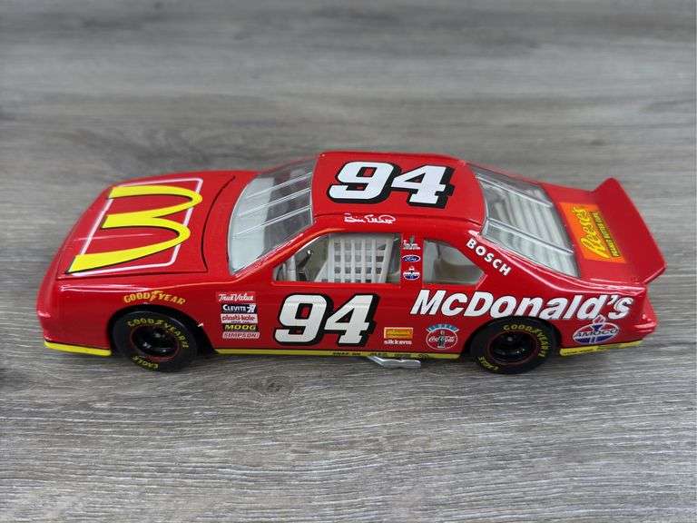 Bill Elliott #94 McDonald’s Ford Thunderbird Stock Car, 1/24, 1995 Limited Edition, 1 Of 5004, Action Racing Collectables Club Of America