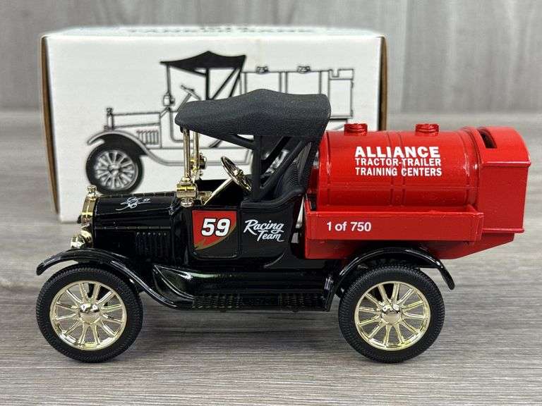 Dennis Setzer #59 Alliance Racing Team 1918 Ford Runabout Tanker Bank, 1/25, 1 Of 750, Ertl