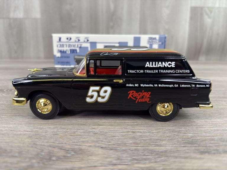 Dennis Setzer #59 Alliance Racing 1955 Chevrolet Delivery Coin Bank, 1/25, #324/1250, Limited Edition, Racing Champions